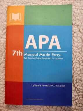 APA 7th Manual Made Easy Book Updated for APA 7th Edition Appearance Publishers
